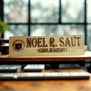 Wooden Engrave Stand